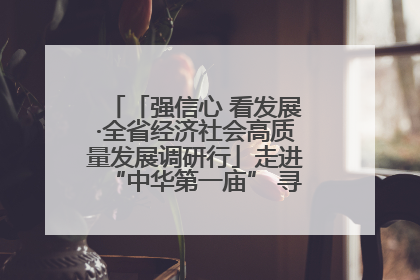 「强信心 看发展·全省经济社会高质量发展调研行」走进“中华第一庙” 寻根伏羲 祭祖龙城