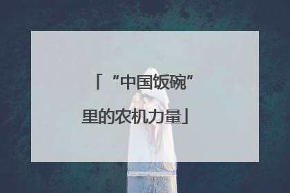 “中国饭碗”里的农机力量