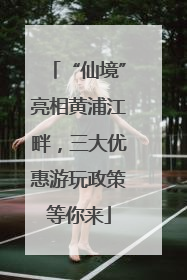 “仙境”亮相黄浦江畔，三大优惠游玩政策等你来