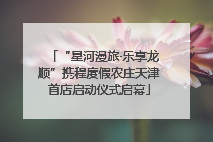 “星河漫旅·乐享龙顺”携程度假农庄天津首店启动仪式启幕