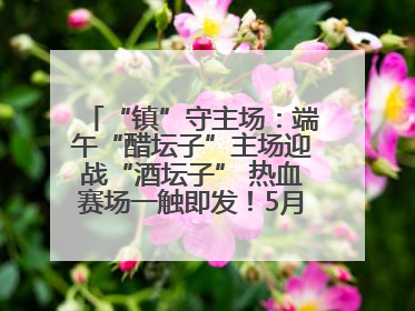 “镇”守主场：端午“醋坛子”主场迎战“酒坛子” 热血赛场一触即发！5月31日15:00，镇江见！