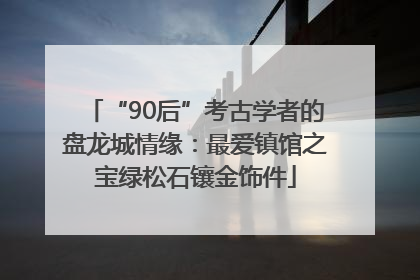 “90后”考古学者的盘龙城情缘：最爱镇馆之宝绿松石镶金饰件