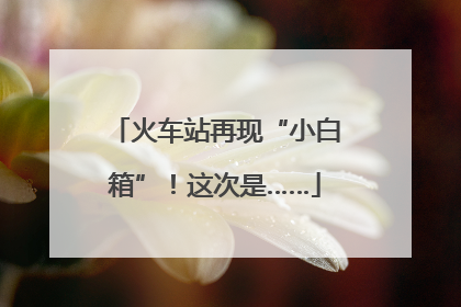 火车站再现“小白箱”！这次是……