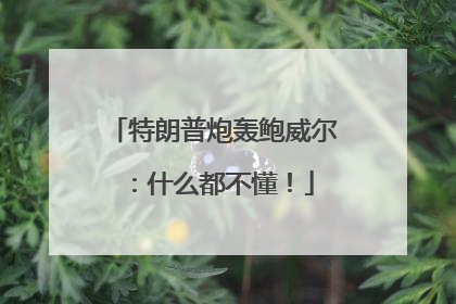 特朗普炮轰鲍威尔：什么都不懂！