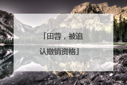 田蓉，被追认撤销资格