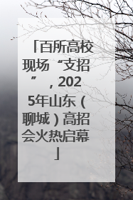 百所高校现场“支招”，2025年山东（聊城）高招会火热启幕