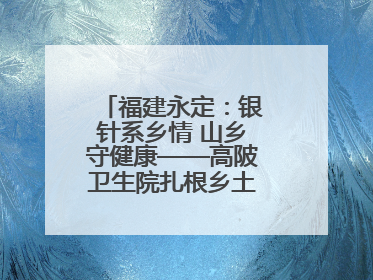 福建永定：银针系乡情 山乡守健康——高陂卫生院扎根乡土的“针”功夫