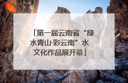 第一届云南省“绿水青山·彩云南”水文化作品展开幕