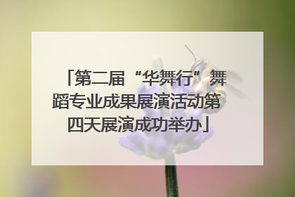 第二届“华舞行”舞蹈专业成果展演活动第四天展演成功举办