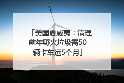 美国夏威夷：清理前年野火垃圾需50辆卡车运5个月
