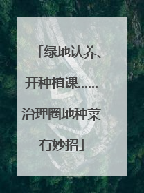 绿地认养、开种植课……治理圈地种菜有妙招