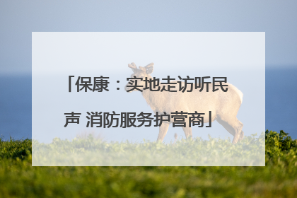 保康：实地走访听民声 消防服务护营商