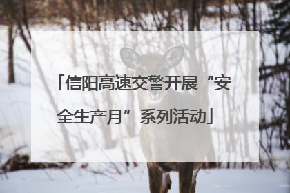 信阳高速交警开展“安全生产月”系列活动