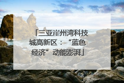 三亚崖州湾科技城高新区:“蓝色经济”动能澎湃