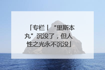 专栏丨“里斯本丸”沉没了，但人性之光永不沉没