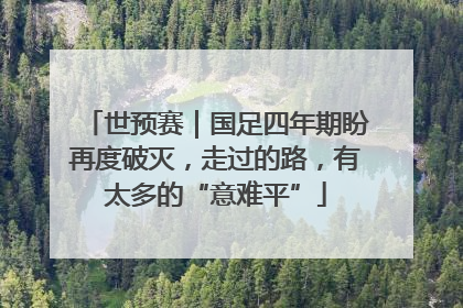 世预赛｜国足四年期盼再度破灭，走过的路，有太多的“意难平”