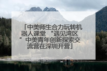 中美师生合力玩转机器人课堂 “遇见湾区”中美青年创新探索交流营在深圳开营