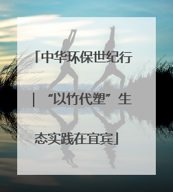 中华环保世纪行｜“以竹代塑”生态实践在宜宾