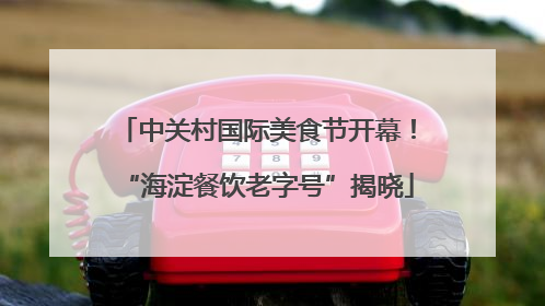 中关村国际美食节开幕！“海淀餐饮老字号”揭晓