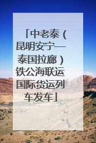 中老泰（昆明安宁—泰国拉廊）铁公海联运国际货运列车发车