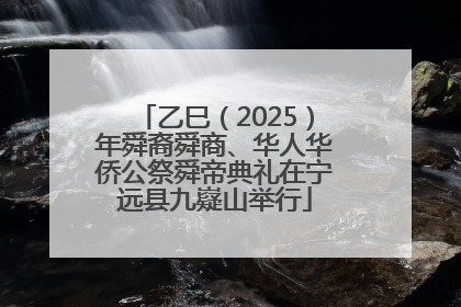 乙巳（2025）年舜裔舜商、华人华侨公祭舜帝典礼在宁远县九嶷山举行