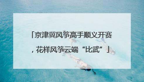 京津冀风筝高手顺义开赛，花样风筝云端“比武”