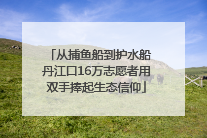 从捕鱼船到护水船 丹江口16万志愿者用双手捧起生态信仰