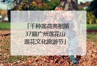 千种莲荷亮相第37届广州莲花山莲花文化旅游节