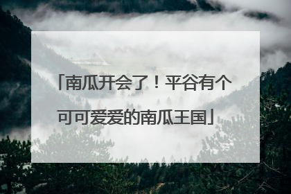 南瓜开会了！平谷有个可可爱爱的南瓜王国