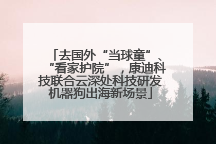去国外“当球童”、“看家护院”，康迪科技联合云深处科技研发机器狗出海新场景