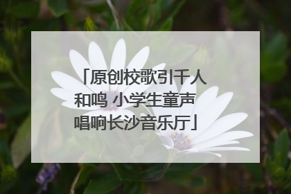 原创校歌引千人和鸣 小学生童声唱响长沙音乐厅