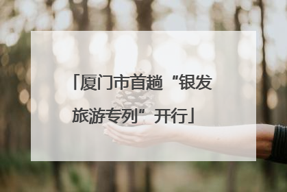 厦门市首趟“银发旅游专列”开行