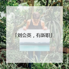 刘会英，有新职