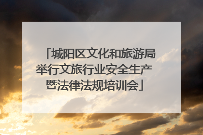 城阳区文化和旅游局举行文旅行业安全生产暨法律法规培训会