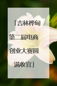 吉林桦甸第二届电商创业大赛圆满收官