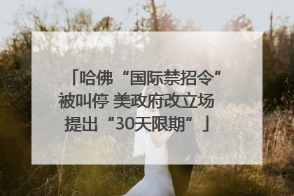 哈佛“国际禁招令”被叫停 美政府改立场提出“30天限期”