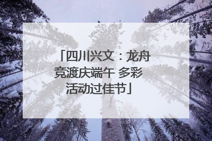 四川兴文：龙舟竞渡庆端午 多彩活动过佳节