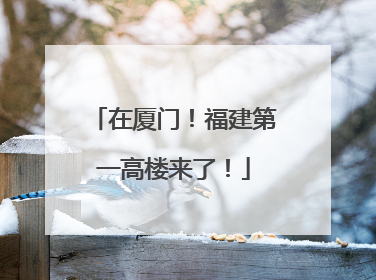 在厦门！福建第一高楼来了！
