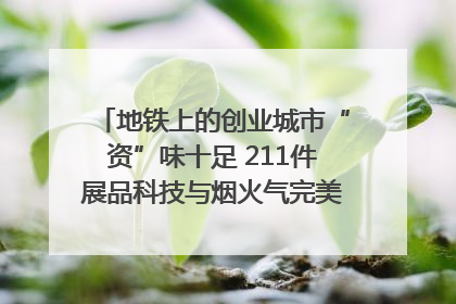 地铁上的创业城市“资”味十足 211件展品科技与烟火气完美融合｜西博视界