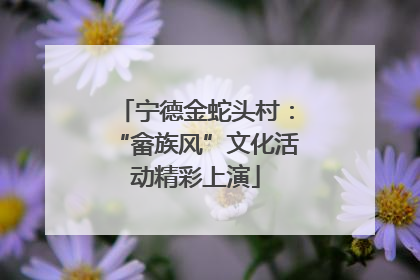 宁德金蛇头村：“畲族风”文化活动精彩上演
