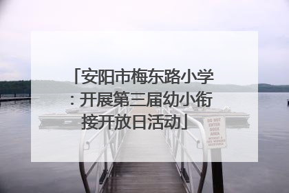 安阳市梅东路小学：开展第三届幼小衔接开放日活动