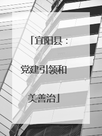 宜阳县：党建引领和美善治