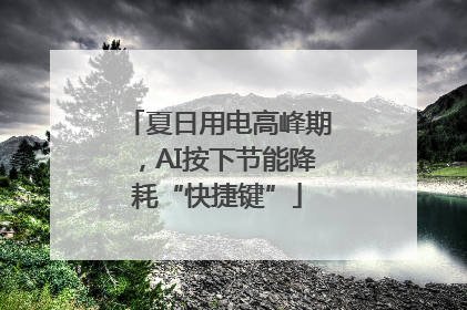 夏日用电高峰期，AI按下节能降耗“快捷键”