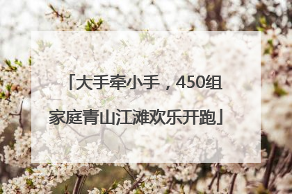 大手牵小手，450组家庭青山江滩欢乐开跑