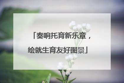 奏响托育新乐章，绘就生育友好图景