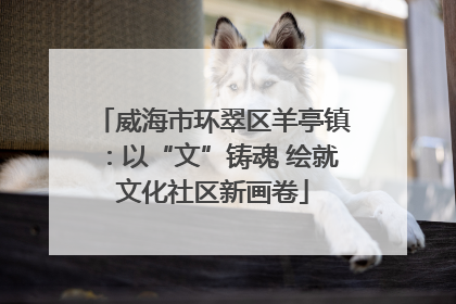 威海市环翠区羊亭镇：以“文”铸魂 绘就文化社区新画卷