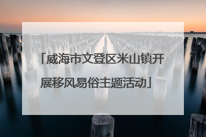 威海市文登区米山镇开展移风易俗主题活动