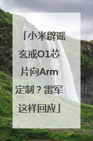 小米辟谣玄戒O1芯片向Arm定制？雷军这样回应