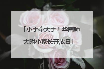 小手牵大手！华南师大附小家长开放日