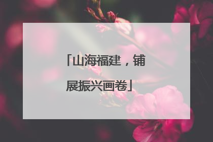 山海福建，铺展振兴画卷